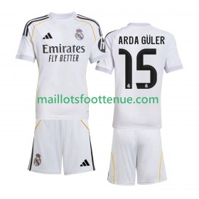 Maillot/Tenue Real Madrid Arda Guler 15 Enfant Domicile 2025/2026